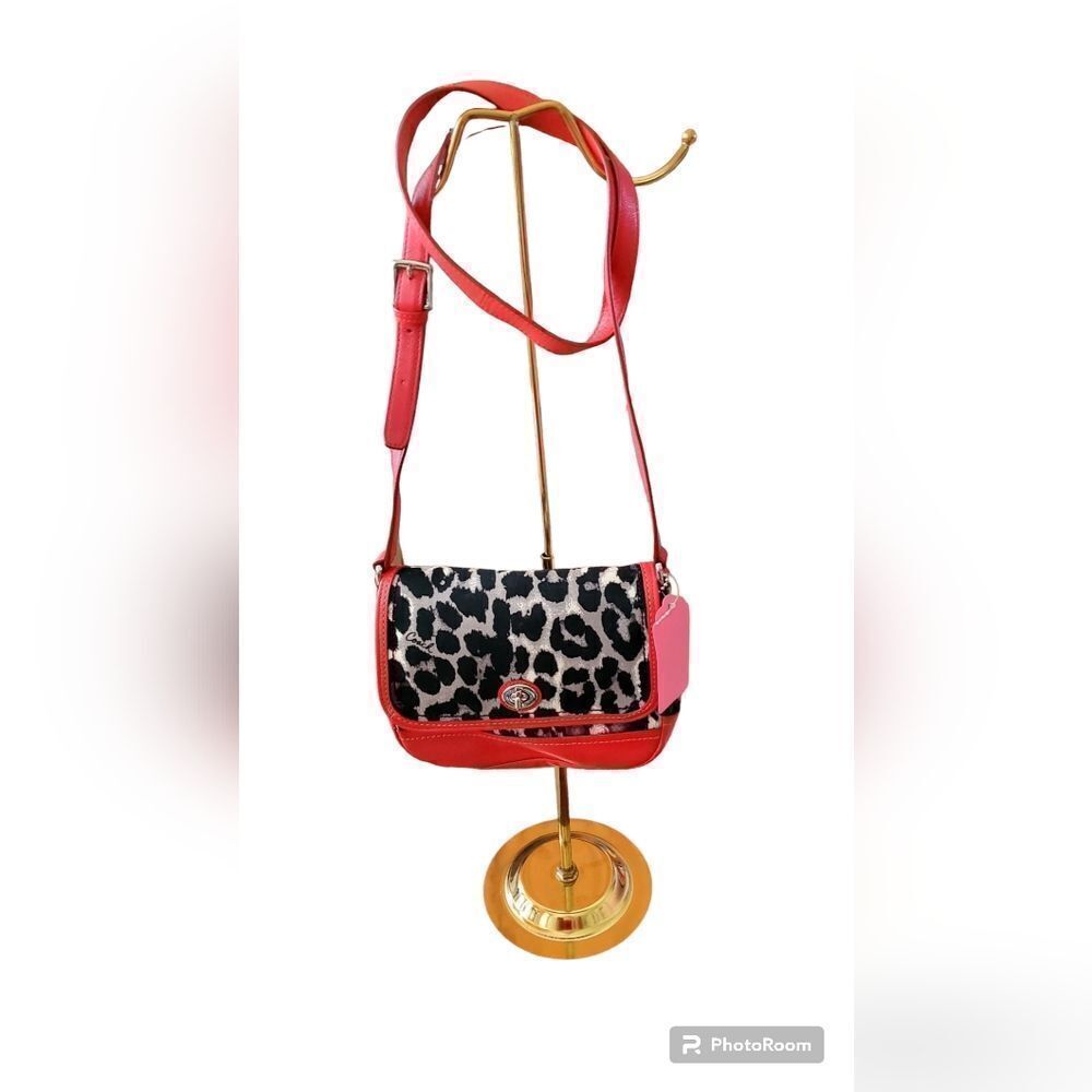 Authentic Coach purse animal print design